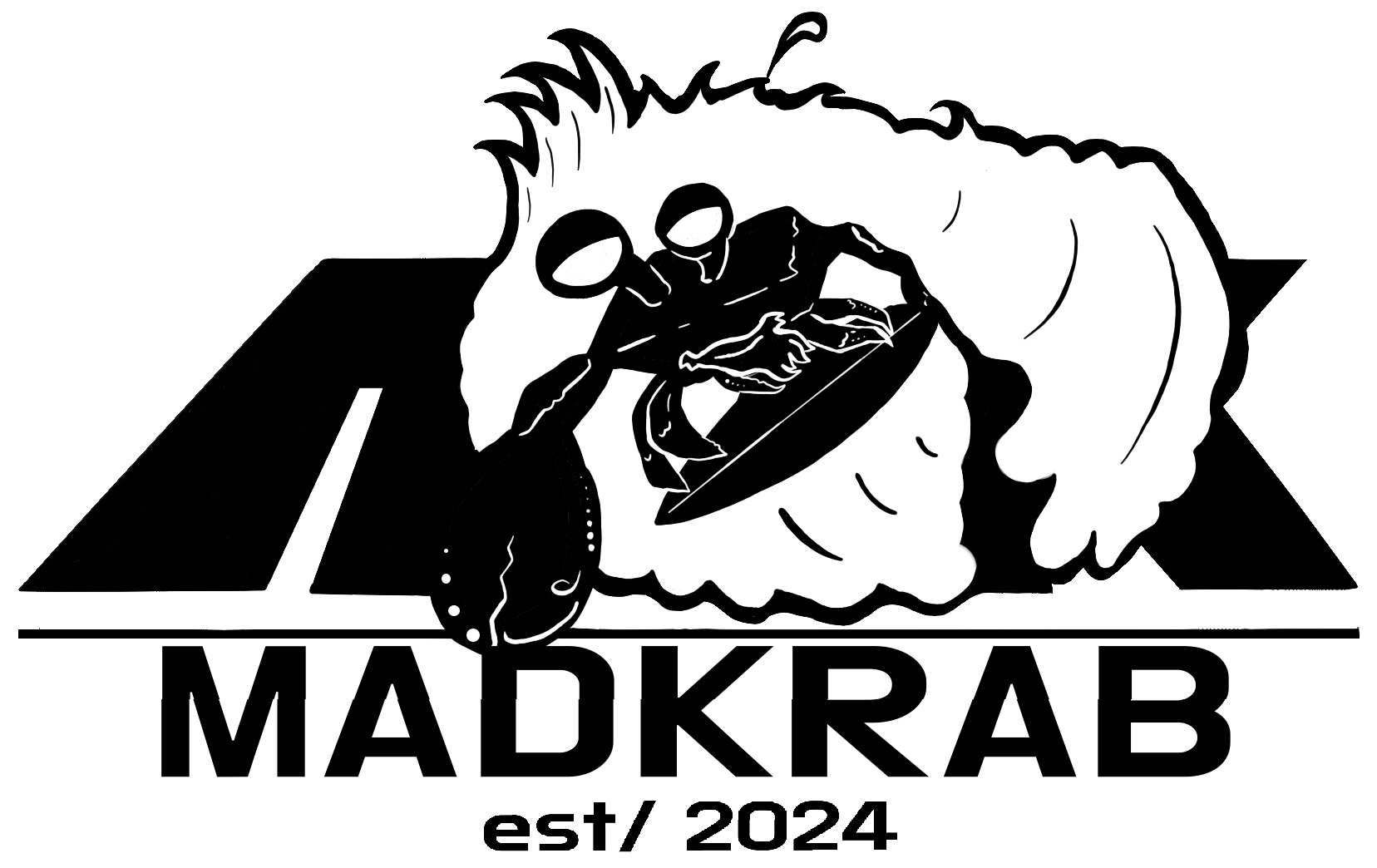 MadKrab black logo artwork