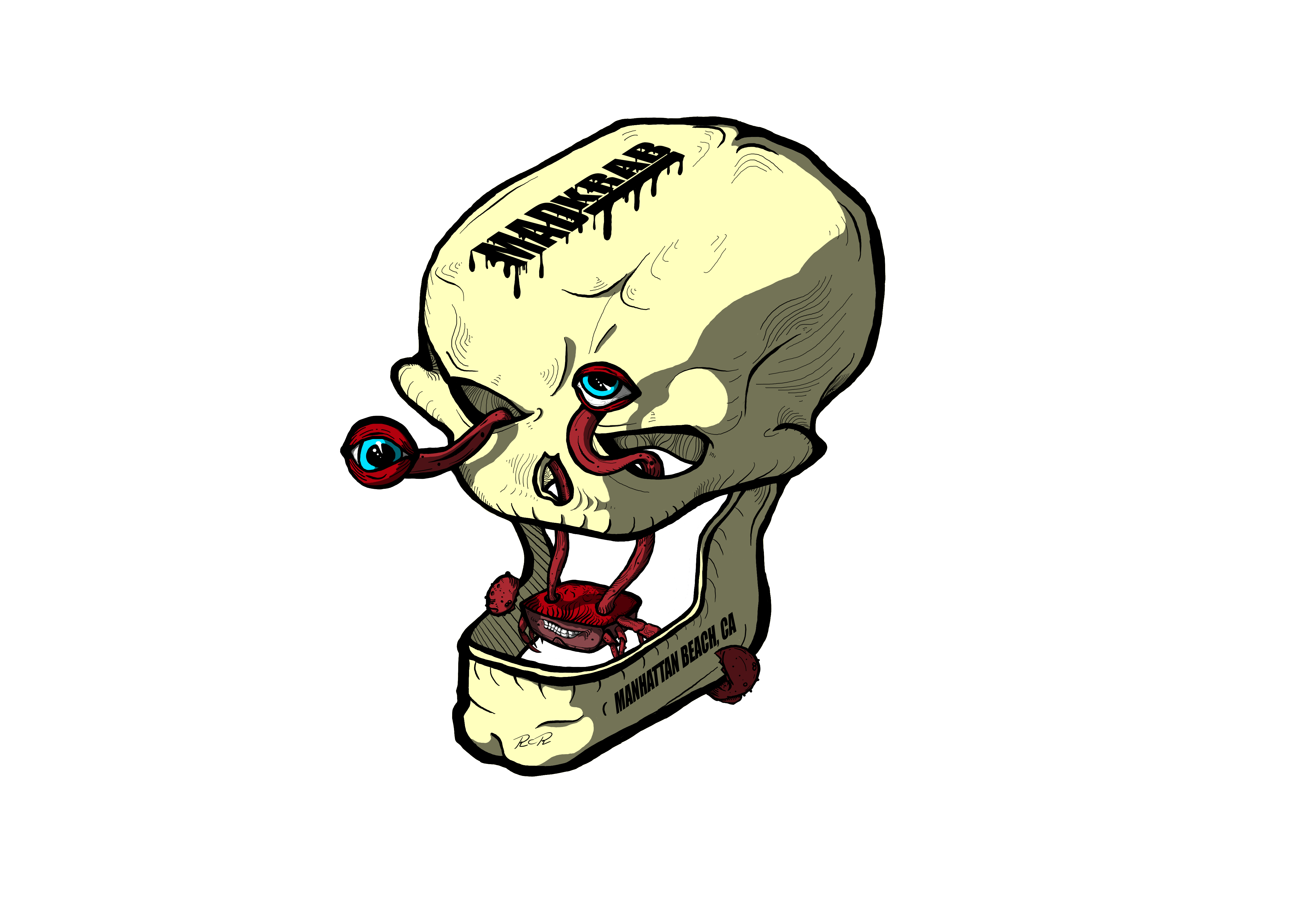 MadKrab skull artwork